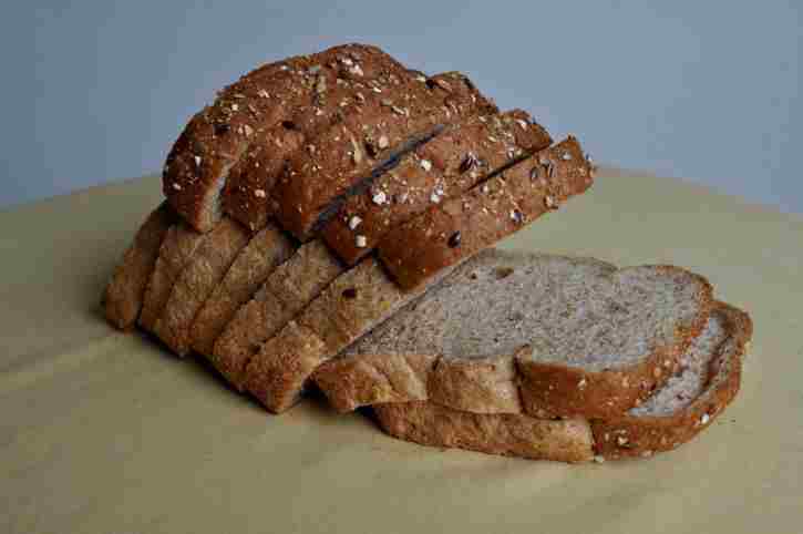 sliced homemade bread